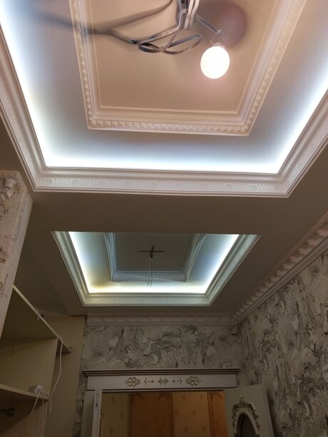 Установка трех светильников на потолок, Новосибирск (ул. Фрунзе) Фото 0