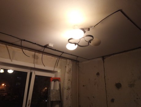 Замена проводки в комнате, Новосибирск (ул. Кропоткина) Фото 6