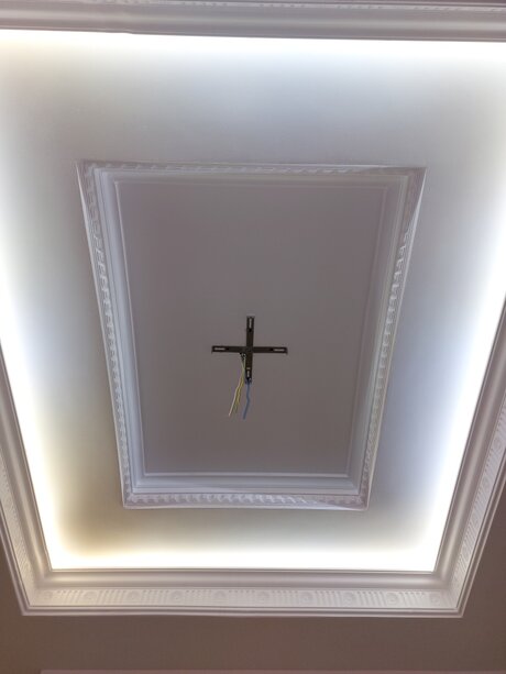 Установка трех светильников на потолок, Новосибирск (ул. Фрунзе) Фото 1